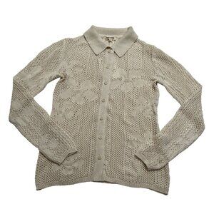 Djerf Avenue Flower Shirt in Ivory